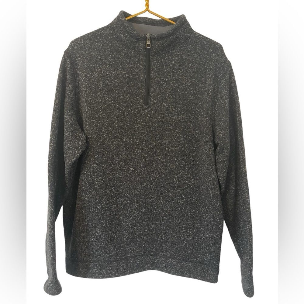 Peter Millar Gray Quarter Zip Pull Over Sweater, … - image 1